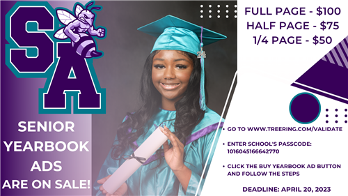 Senior Yearbook Ads are on sale!  